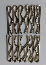 Shank Button Cotter Pins British Military Split Pins For Ring Buttons Set of 12