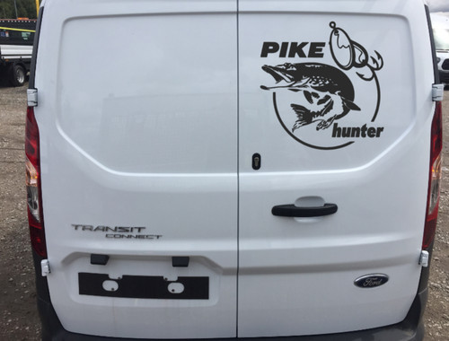Pike hunter fishing logo - hunter,