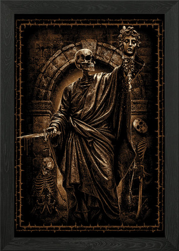 Severed head framed wall art - framed,