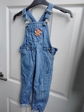 Next Girls Denim Dungarees