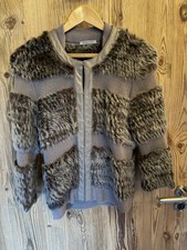 Pinko Faux Fur And Leather