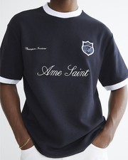 River Island Mens T-Shirt Navy
