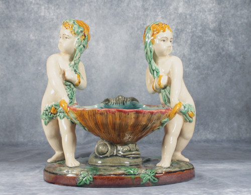 Antique minton style majolica - style,