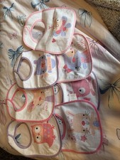 Baby Girl Bibs 7-pack