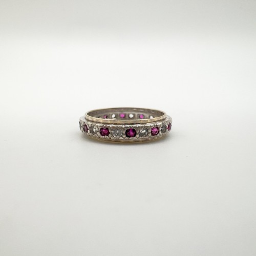 Vintage pink white spinel - white,