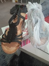 Spanish Sandals. Black. New In