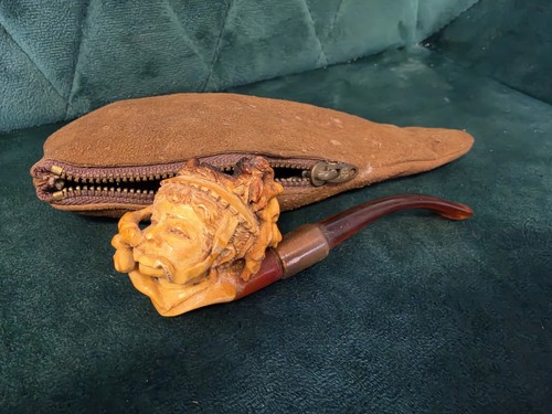 Vintage hand carved meerschaum - vintage,
