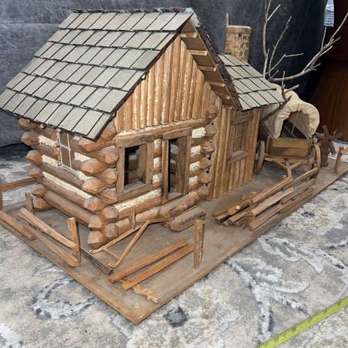Vtg primitive large log cabin - vtg,