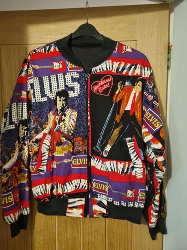 Elvis all over print jacket - print,