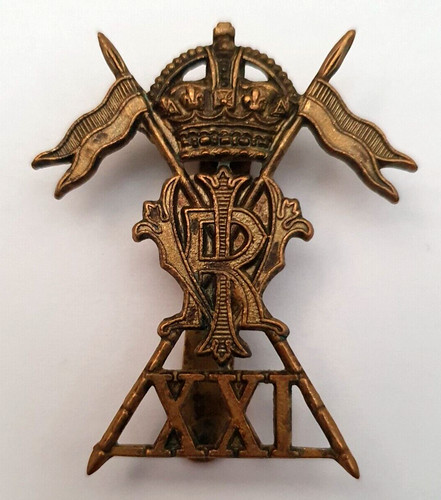 Xxi 21st lancers cap - 21st, badge