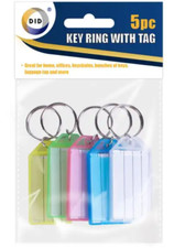 Key Ring with Tag 5 X Key