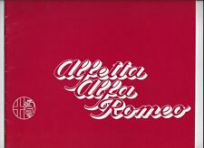 1973 Alfa Romeo Alfetta brochure + Alfetta 158 & 159 racing car heritage booklet