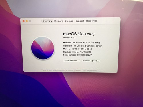 Apple macbook pro a1398 - apple,