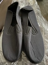 Ladies Flat Black Shoes Size 8
