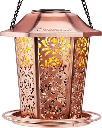 Copper squirrel proof hanging - squirrel,