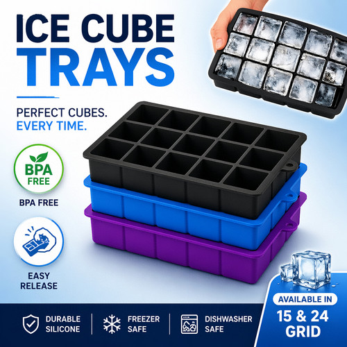 Large ice cube tray mold - ice,