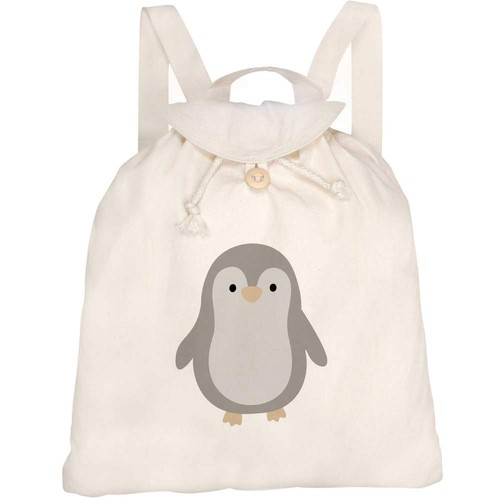 Cute penguin canvas rucksack - 'cute,
