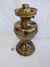 Vintage Duplex Brass Oil Lamp