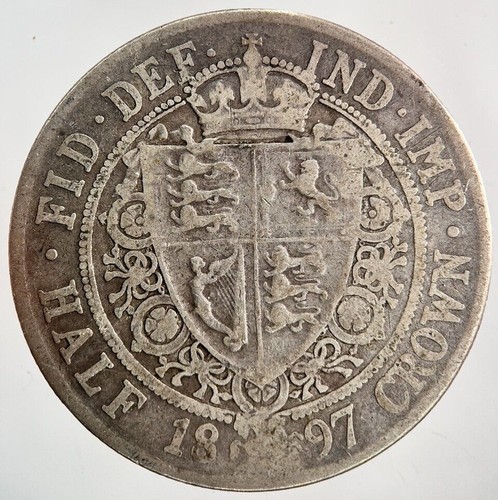 1897 victoria half crown - 1897, half-crown
