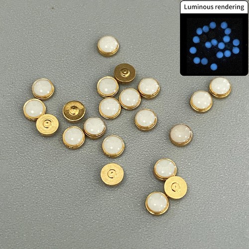 White beads blue green - blue,