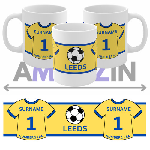 Personalised football mug - personalised,