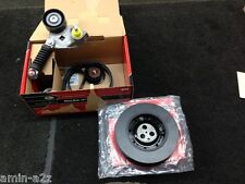 FORD MONDEO TDDI TDCI AUXILIARY ALTENATOR BELT TENSIONER KIT CRANKSHAFT PULLEY