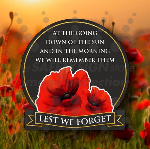 Lest forget window sticker - we,