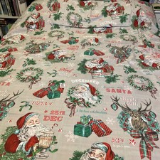 Double Reversible Santa Christmas Duvet Cover & 1 Pillow Case. From The Range.