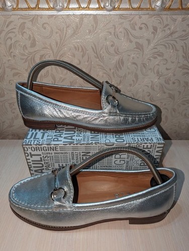 Women carvela loafers - loafers, grey