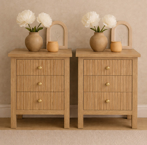 Pair light wood three - of,