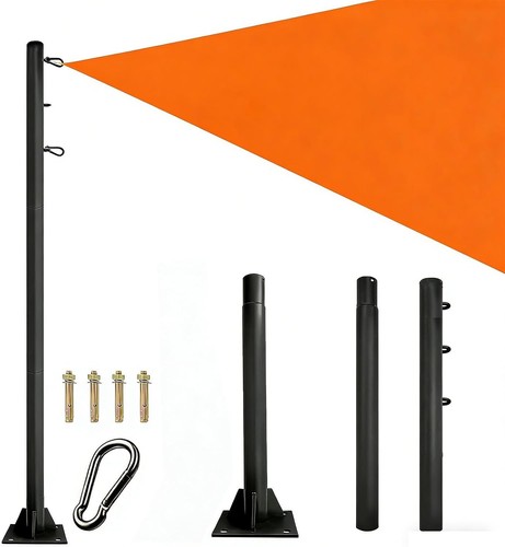2pack sun shade sail pole - sun,