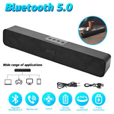 Bluetooth 5.0 Wireless TV Speaker Soundbar 3D Sound Bar Home Theater Subwoofer