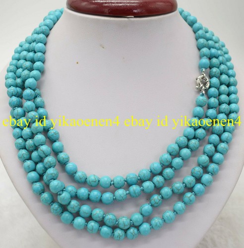 Genuine natural 8mm - , blue
