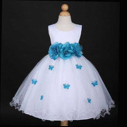 White turquoise blue - blue, party