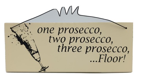 Hanging prosecco plaque - plaque, floor