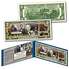 ABRAHAM LINCOLN American Civil War Commander-in-Chief Genuine US $2 Bill w/Folio