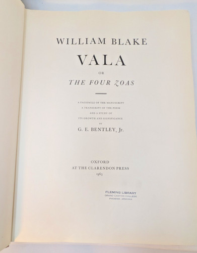 William blake vala the - william,
