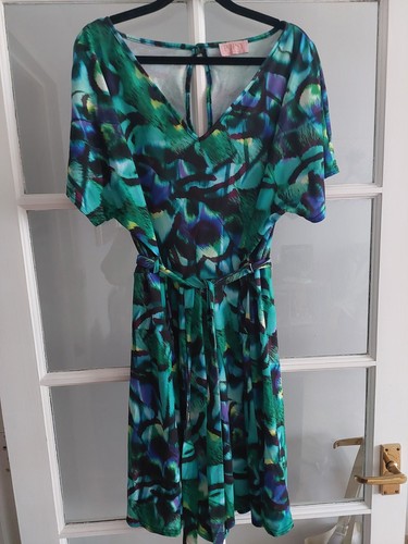 Popsy clothing green patterned - green,
