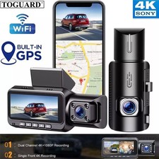 TOGUARD 4K Dual Dash Cam WiFi