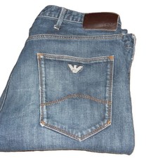 Armani Jeans J06 Slim Fit Stretch Denim W32 L32 Blue Mens 8n6j06