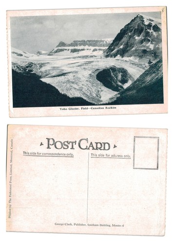 Postcard yoho glacier - postcard,