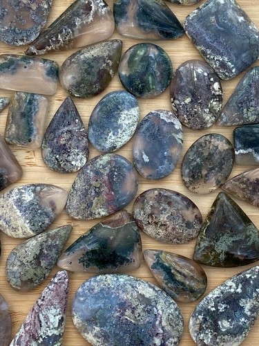 Moss agate cabochon aaa - moss,
