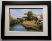 RAILWAY PRINT BY DON BRECKON FRAMED (A18)