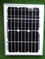 Electric Fencer 10W SOLAR PANEL KIT 12V 10 WATT +1.5 m cable croc clips diode