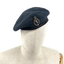 WW2 Beret Royal Corps Of signals blue wool With badge World war two uniform hat