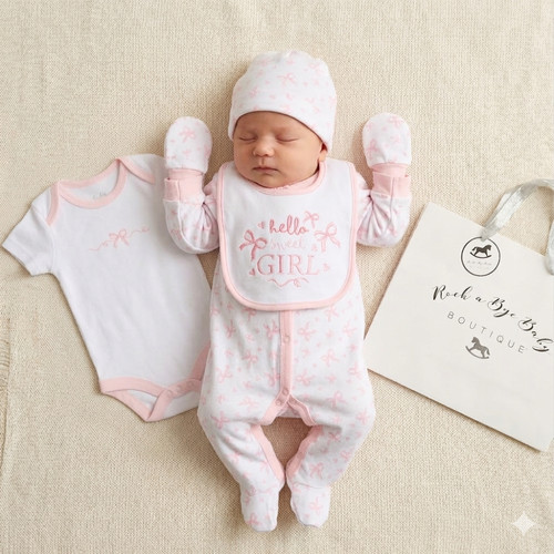 Baby girls set hello sweet - girls,