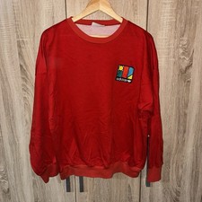Vintage 80’s Adidas Ivan Lendl Men’s Tennis 100% Cotton Red Sweatshirt Size M/L