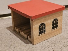 Vintage Wooden Brio Train Shed
