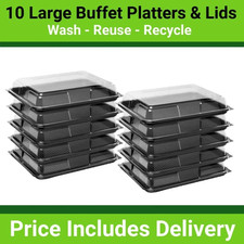 5-10x Reusable Catering Trays
