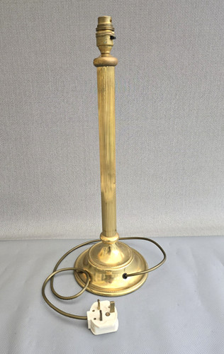 Vintage solid brass table - vintage, lamp